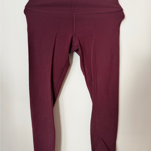 lululemon athletica Pants - Lululemon Align Crop Leggings Size 10 Burgundy High Rise Yoga Pants